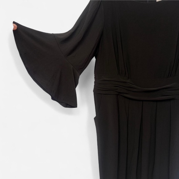 Eliza J Black Long Sleeve Dress with Pockets 18W - Picture 3 of 8